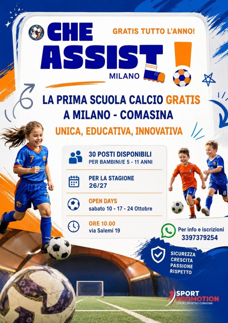 Locandina Open Day: sabato 10, 17 e 24 ottobre ore 10.00, via Salemi 19 Milano, per bambini e bambine dai 5 agli 11 anni, 30 posti disponibili, informazioni al 339 737 9254
